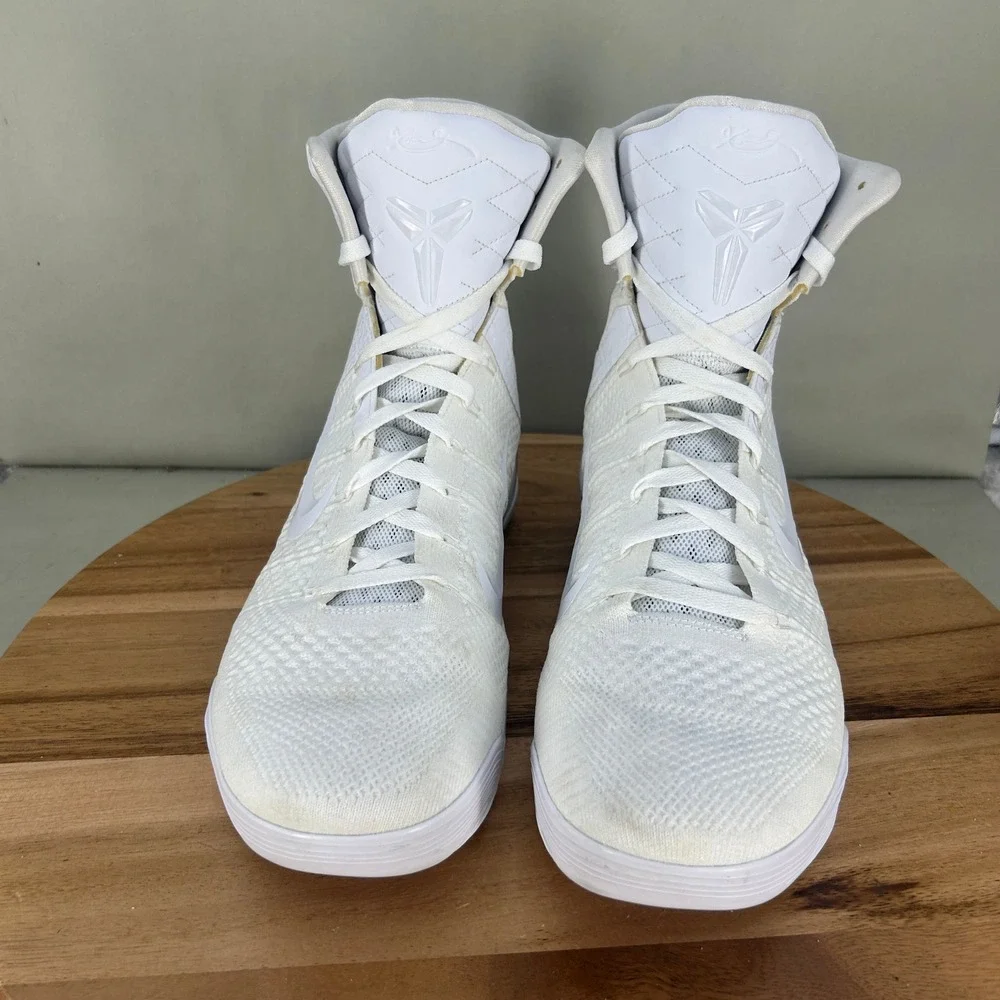 Nike Kobe 9 Elite Protro Halo White Basketball Shoes FZ7335-100 Mens Size 12